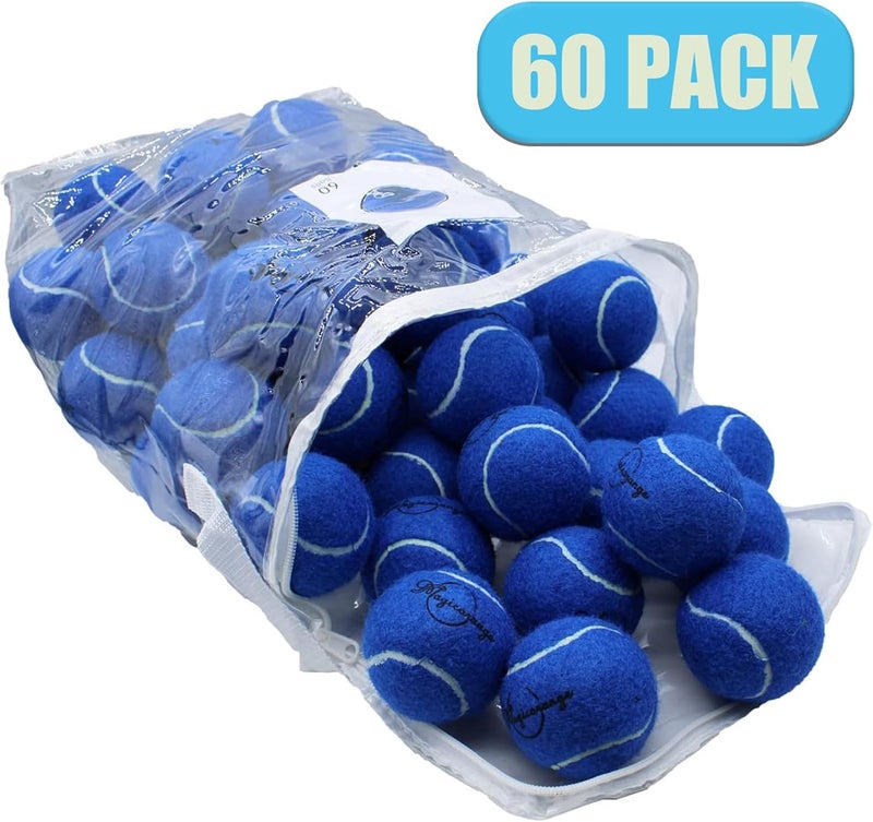 Magicorange Tennis Balls, 60 Pack Advanced Training Tennis Balls Practice Ball, Pet Dog Playing Balls,Good for Beginner Training Ball - Image 2